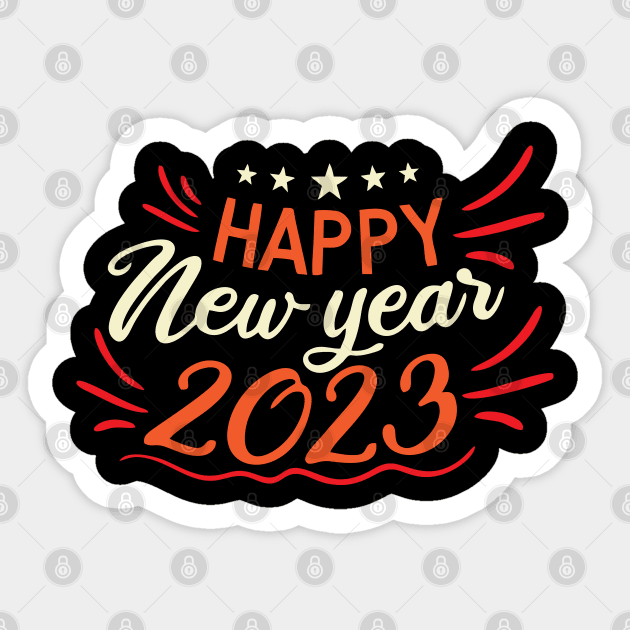 HAVE A MERRY CHRISTMAS - HAPPY NEW YEAR 2023 Sticker by levelsart